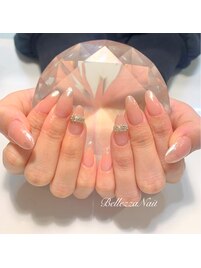 リングネイル　ホワイトミラー