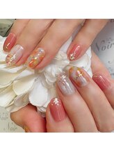 ヘアー ユニバース(HAIR UИIVERS)/メープルオレンジ＆シェル+お花