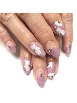 ホクレア(Hokule'a)/パープルの上品フラワー