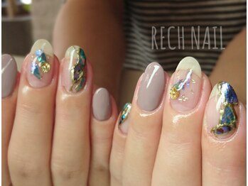 レッシュネイル サロンアンドスクール(RECH NAIL salon&school)/クリア感あるデザイン