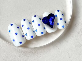 ハートドット×ストーンネイル