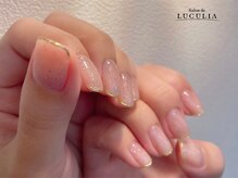 サロンドルクリア(Salon de LUCULIA)/ミラーフレンチ×クリアネイル