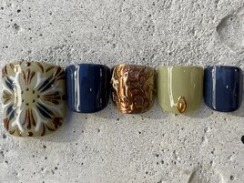 タイル柄ミラーFOOT ¥13500