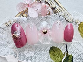 立体感お花ネイル◆¥7990