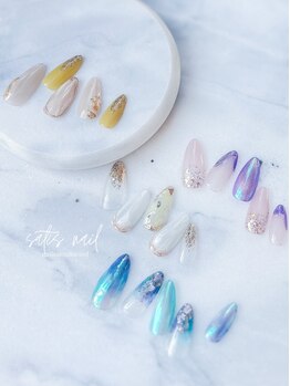 サティス ネイル(SATIS NAIL)の写真/持ち込みデザイン◎理想のデザインを再現度高く叶えます♪パッと目を引くこだわりネイルはSATIS NAILまで☆