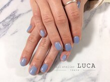 ネイルアトリエルカ(nail atelier LUCA)/S-28 大人可愛いくすみブルー