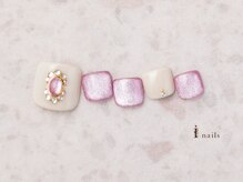 アイネイルズ 横浜EAST店(I-nails)/宝石風フットネイル