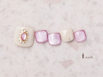アイネイルズ 横浜EAST店(I-nails)/宝石風フットネイル
