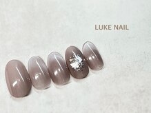 ルークネイル 恵比寿店(LUKE NAIL)/グレージュマグネットフレンチ