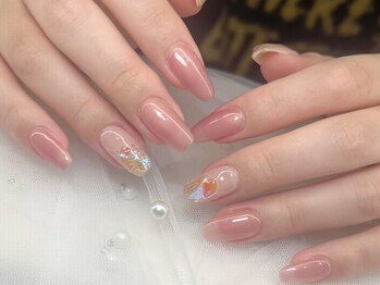 ジョアネイル(JOA Nail)/春ネイル/ガラスストーン/
