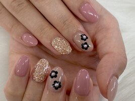 【山崎】お花ネイル