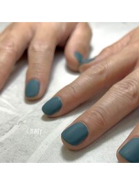 ブルーグリーン/マットネイル