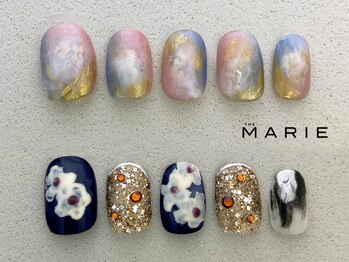 ザ マリー 三条店(THE MARIE)の写真/【初回オフ¥0】トレンド手描きアート多数★デザインや仕上がりの可愛さに口コミ高評価◎お爪の形もご提案