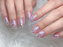ノア ネイル(Noa Nail)/ラメワンカラー　ジェルネイル