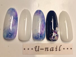 紫陽花カラー♪ネイル