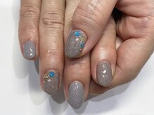 クォーターリゾートネイル(QUARTER RESORT nail)/くすみワンカラーネイル☆