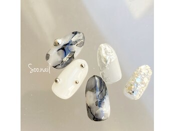 ソーネイル(Soo.nail)/11月定額ネイルシンプルデザイン