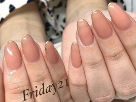 ワンカラー＋ラメライン &nbsp;6/21