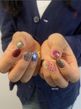 エム ネイル(emu nail)/個性派海外風デザイン!