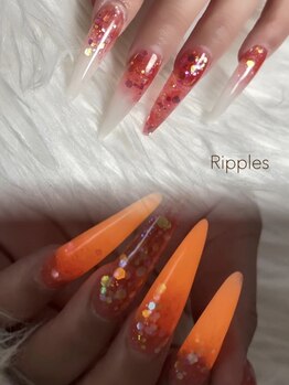 リプルス(Ripples)の写真/【シーズン毎に新作デザイン更新！】ド派手なネイルはRipplesへ♪奥行/ネオンカラー/マグ・フラッシュも◎