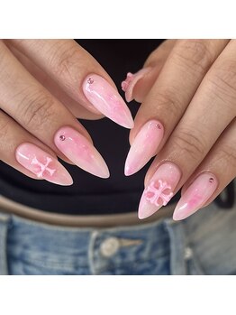 ネイルアトリエビー(nail atelier be’)/マーブルネイル