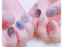モチミィ(mochimy.)/＊ブルーニュアンスネイル＊