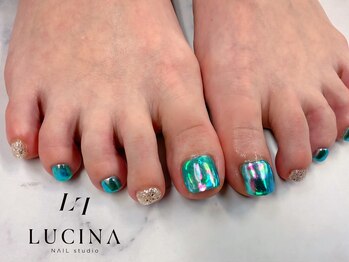 ネイルスタジオ ルキナ(LUCINA)/H-791キラキラ氷ネイル