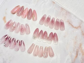 エースタイル(A-style)の写真/【オフ無料/毎月更新の定額コ-ス★新規6500円~】季節に合わせたデザインが充実♪爪に優しいパラジェルも!!
