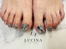 ネイルスタジオ ルキナ(LUCINA)/T-166 マーブルニュアンスネイル