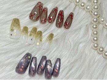 ネイル ボンボニエール 京阪シティモール天満橋店(Nail bonbonniere)の写真/お洒落なのにお手頃な価格が◎少し凝ったdesignが可愛い【毎月変わる★今月のオススメ定額5800円】