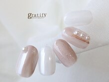 グラティフィー 梅田店(gratify)/綺麗めオーロラネイル