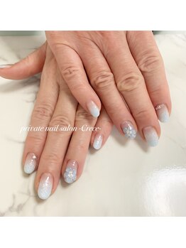 クレセ(Crece)/3D、シュガーパウダーネイル