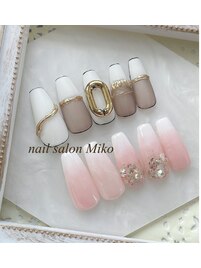 ミラーネイル　シェルネイル