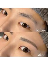 アイグラッド(eyeglad)/アイブロウwax+まつげパーマ