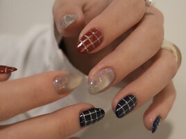 チェックネイル