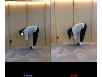 徳島藍住整骨院 ザ ビー(THE B)/ピラティス初回体験before/after
