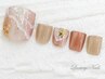 *LuxuryNails*こだわりフットジェル☆デザイン＋整爪ケア＋フットバス付¥8500