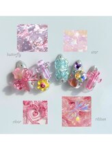 ミル(Mille)/クリアパーツ ゴテゴテネイル