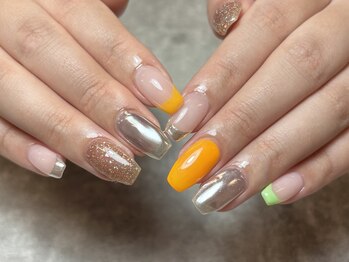 レガーロ(Regalo)/夏色ミラーフレンチ