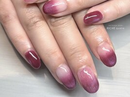 秋のぶどうネイル