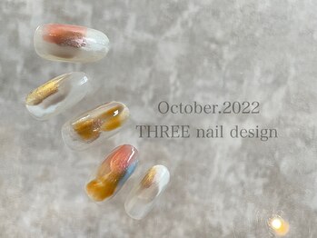 スリー(THREE)/October 2022/nail design