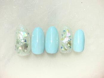 ネイルサロン フローリア(nail salon Florir)/ブルーキラキラネイル
