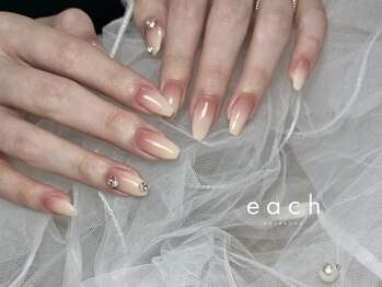 イーチ 烏丸御池(each)/花びらネイル×エアジェル