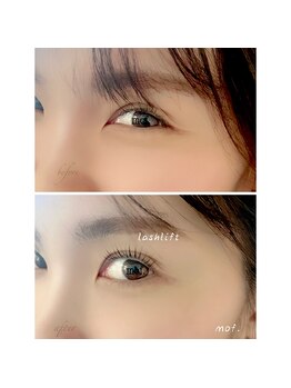 モフ(mof.)/まつ毛パーマ　ラッシュリフト