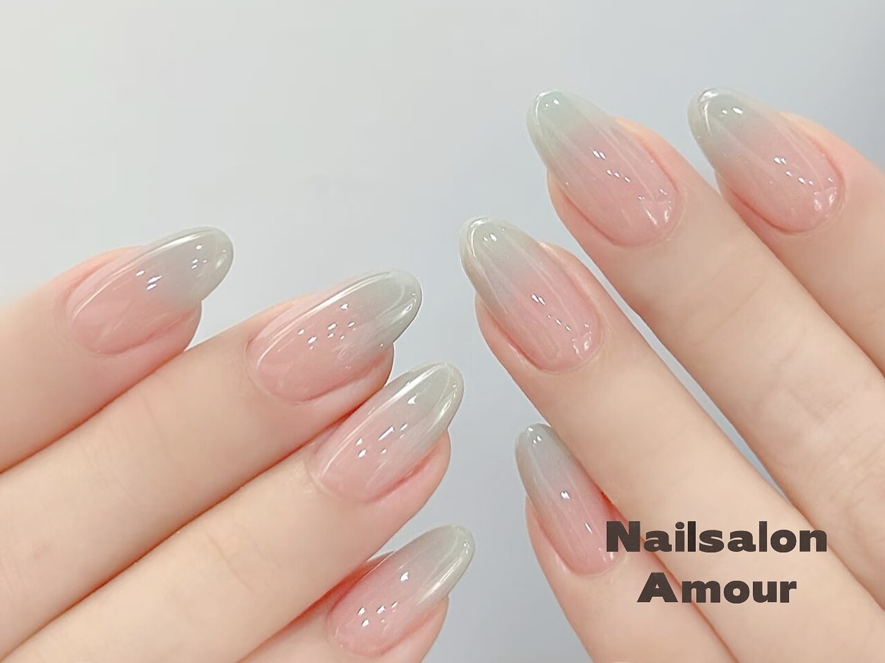 ネイルチップオーダー】うるつや ピンクネイル