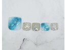 夏　フット　海　マーブル