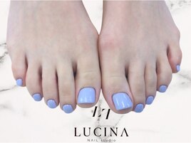 W-658 紫陽花カラーフットネイル