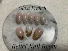 リリーフネイルルーム(RELiEF NAiL ROOM)/ガラスフレンチコース