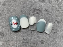 カラ ネイル 中津店(calla nail)/雪だるまネイル