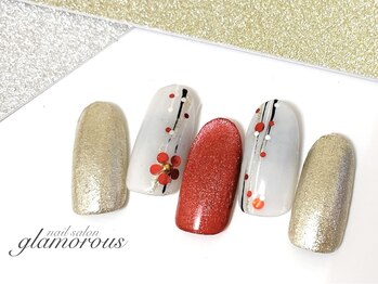 ネイルグラマラス 西新井店/《パラジェル》和風/和柄nail